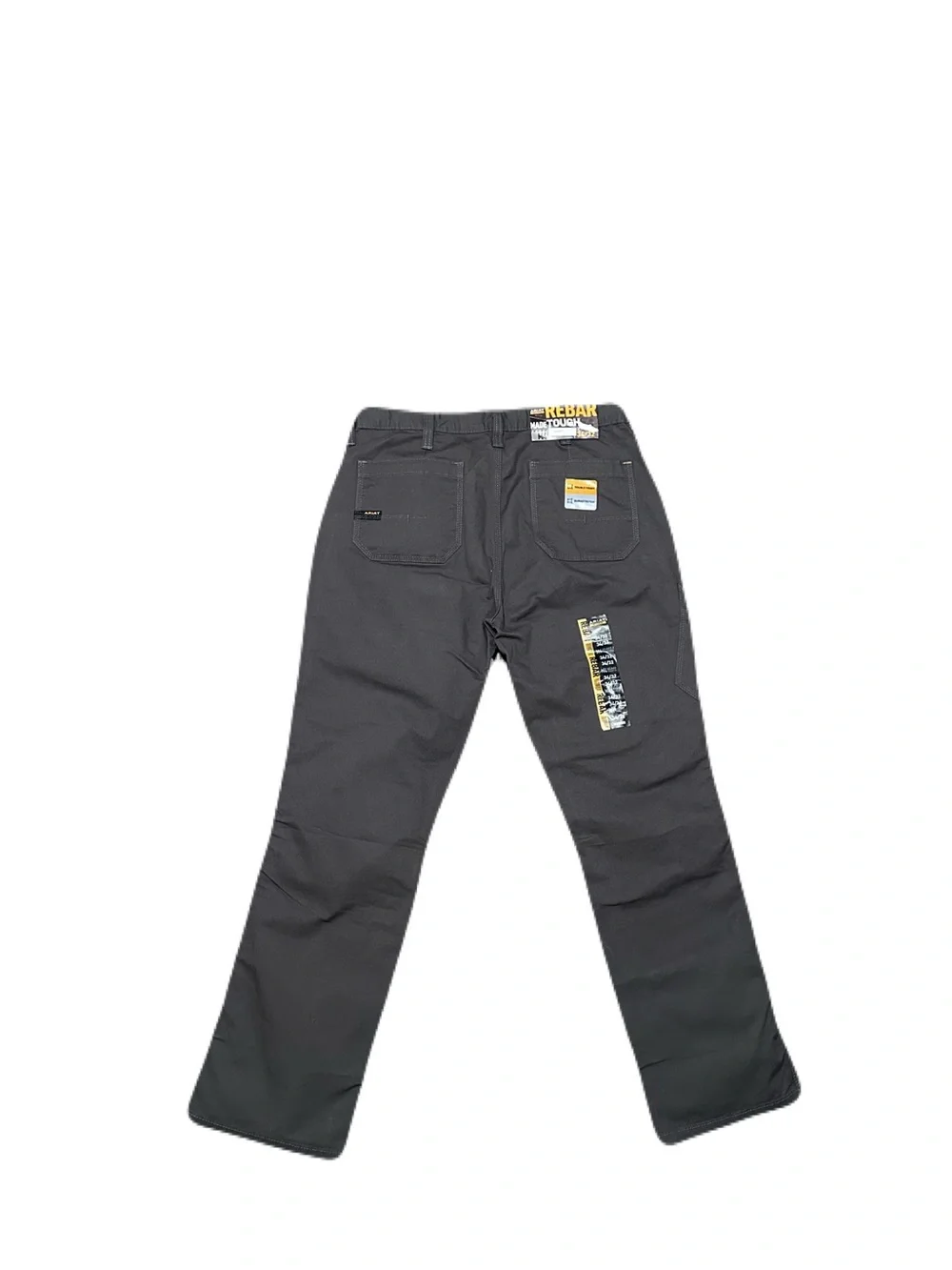 Ariat Rebar M4 Relaxed Straight Leg Double Knee Pants Gray 34x32 New With Tags - Picture 2 of 8